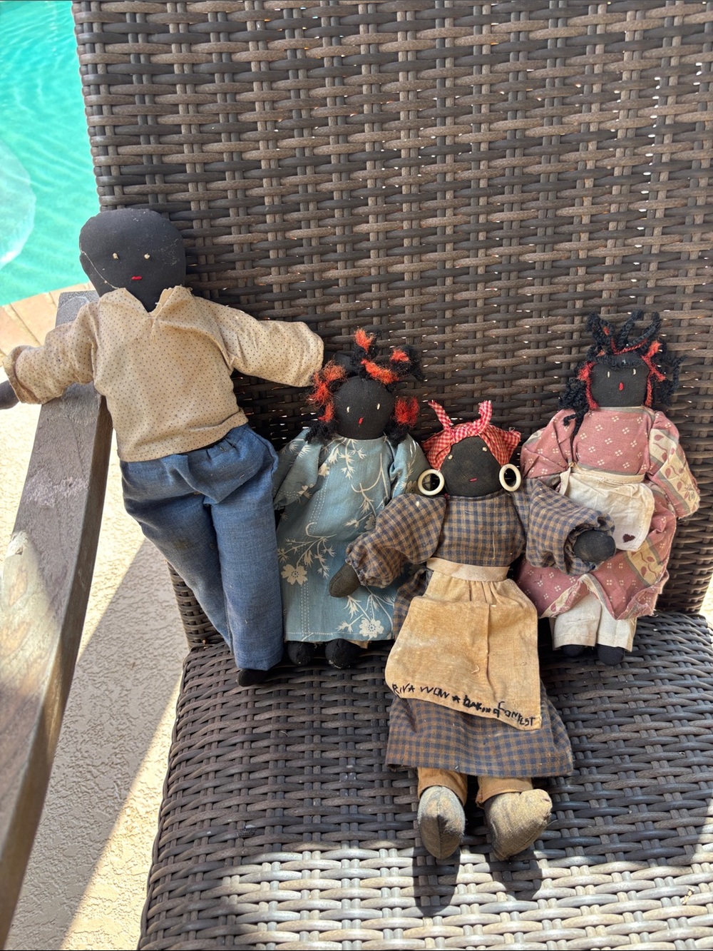 Vintage black Americana cloth dolls